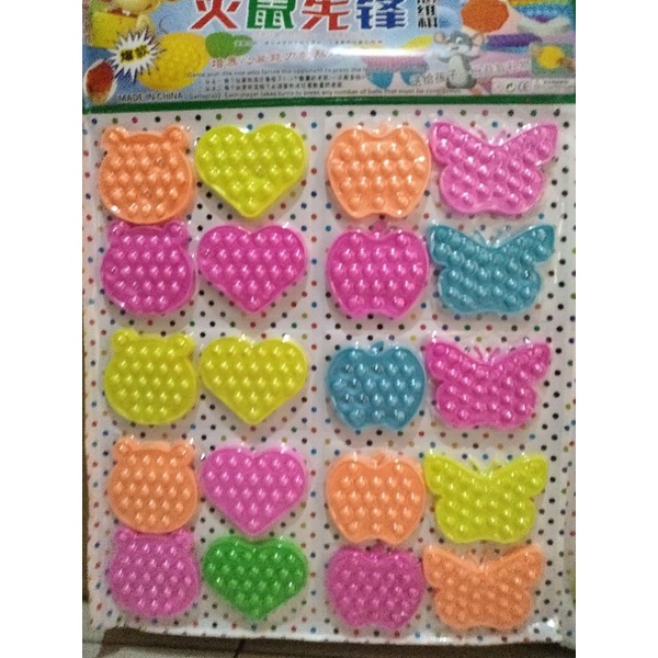 pop it mini lembaran/pop it lembaran murah isi 20 pcs