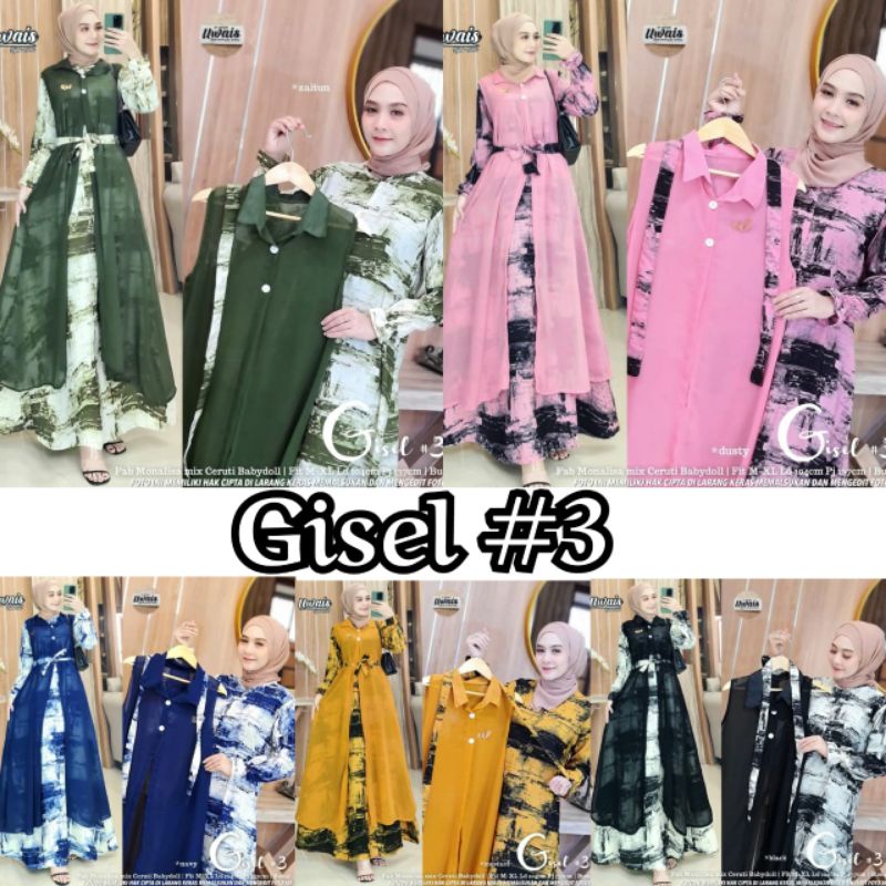 PGG GISEL / AYTING SET DRESS GAMIS KEKINIAN TERLARIS