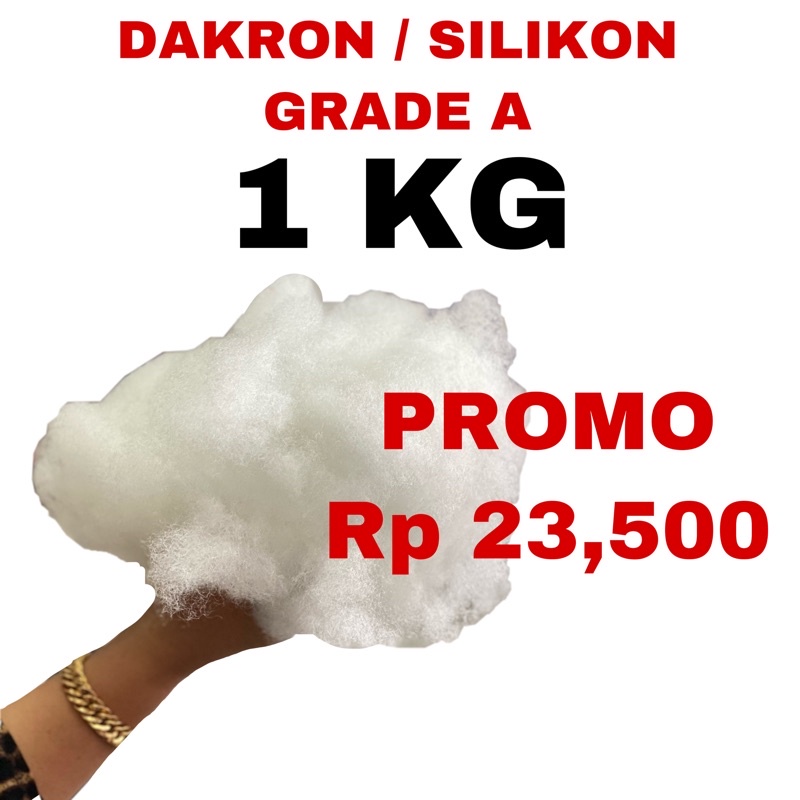 DAKRON / HCS SILIKON 1000grm UNTUK ISI BANTAL BONEKA DLL