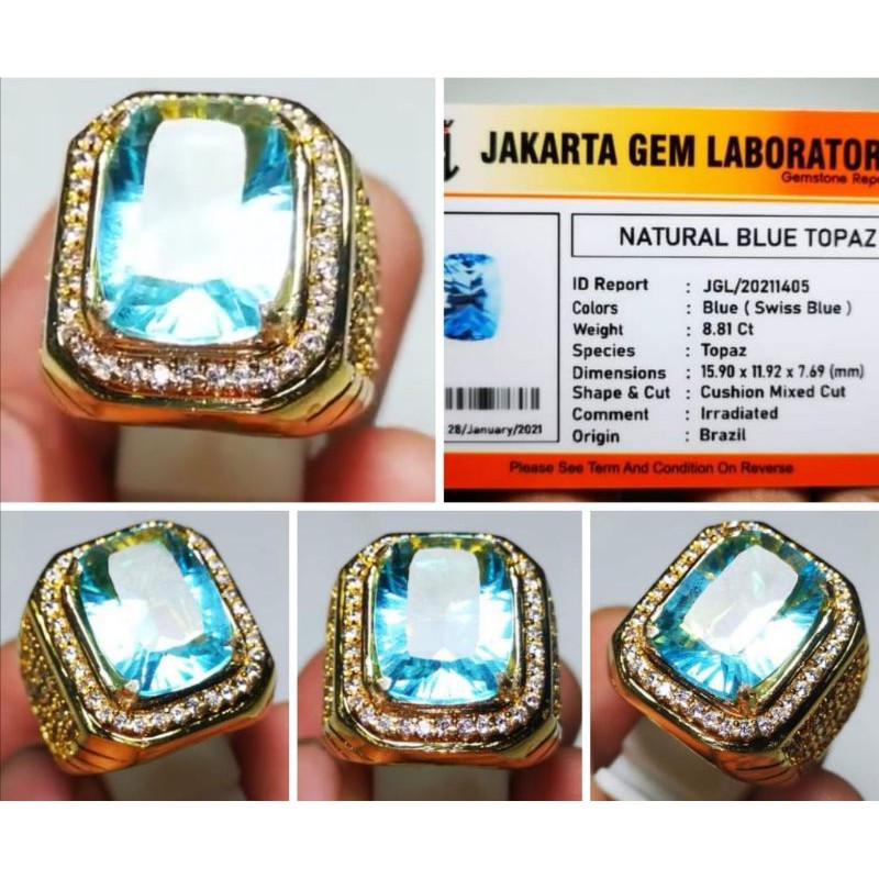 

Cincin_permata blue thopas Swiss + memo siap pakai