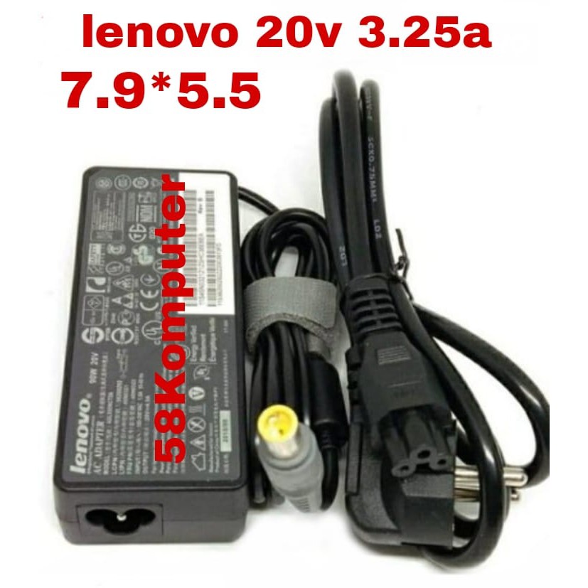 Adapter Charger Lenovo T410 T510 Sl410 Sl410K Sl510 Sl510K T510I X201 X220 X230 7.9*5.5mm