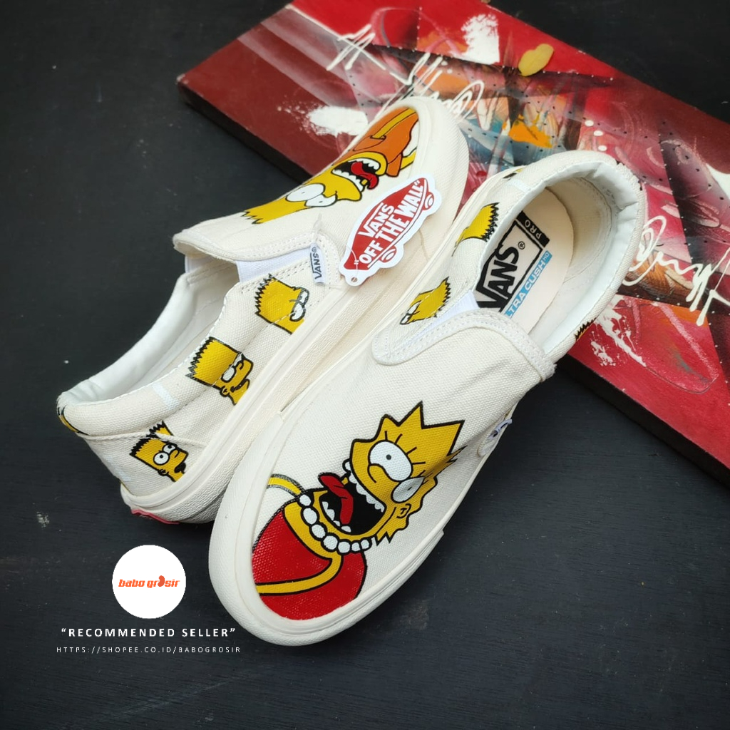 Sepatu Sneakers Wanita Vans Slip On Premium BNIB Harga Murah, TOP Quality, Import Tag Made In China