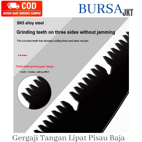 GERGAJI KAYU LIPAT PORTABLE FOLDING SAW 250 MM