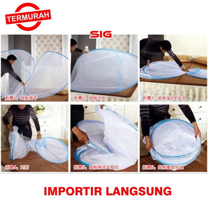 Kelambu Anti Nyamuk Tempat Tidur SUPER KING 200 x 200 BESAR