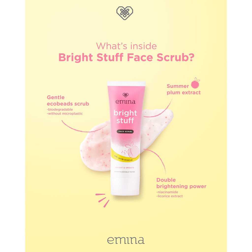 Emina Bright Stuff Face Scrub 50 ml Original