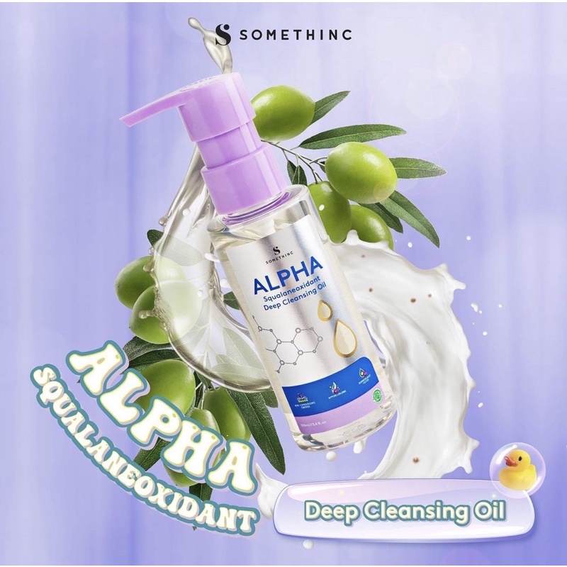 SOMETHINC Alpha Squalaneoxidant Deep Cleansing Oil 40ml / 160ml BPOM