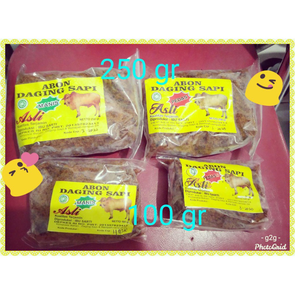 

Abon Daging Sapi Bu Sarti 100 gr