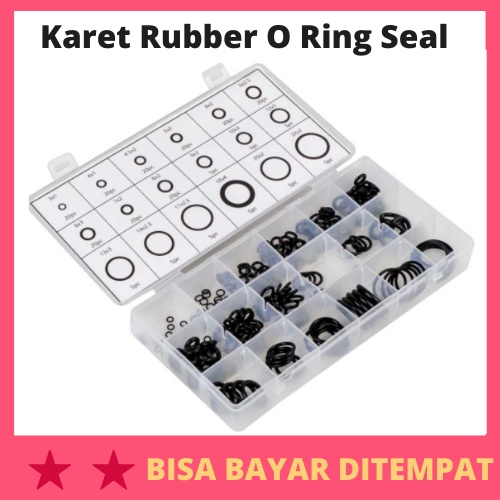 Karet Rubber O Ring Seal Tightening 225 PCS / O Ring Seal Karet Set Pcp Dongkrak Senapan Angin Kran 