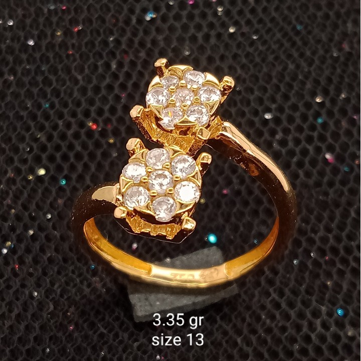 Cincin Emas 17K - 3.35 gr Kadar 750 - 1663