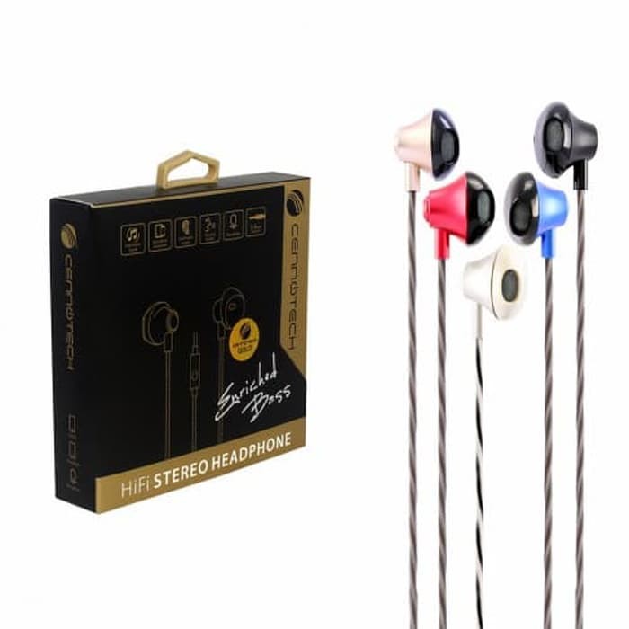 CENNOTECH XCLUSIVE EARPHONE ENRICHED FJ F-68 BASS HANDSET HANDSFREE