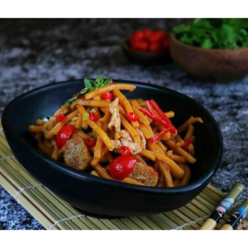 Mangkok Melamine 6 inch Oval Tembikar Resto Jepang Golden Dragon Properti photo