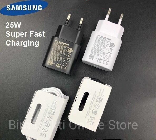 TRAVEL CHARGER ORIGINAL SAMSUNG S20 FE 25W SUPER FAST CHARGING USB C TO C