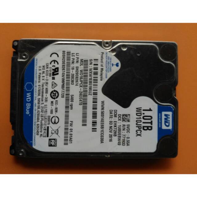 Hardisk WD 1TB 2.5" Internal laptop