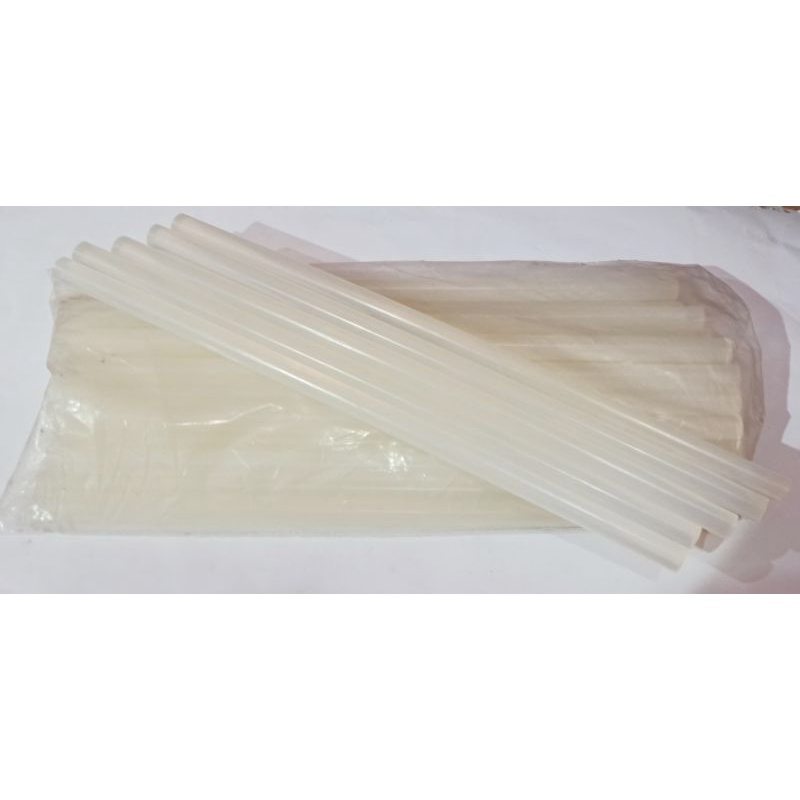 Glue stick besar warna putih transparan ukuran 12mm X 30 cm.