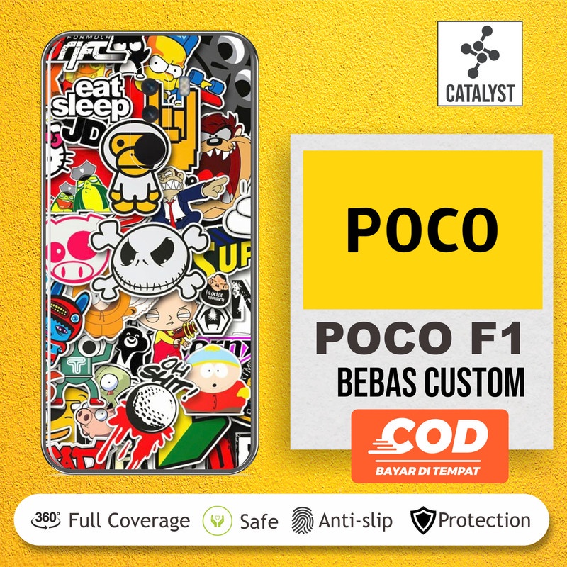 Garskin Skin Case POCO F1 BISA Custom - KODE-I123