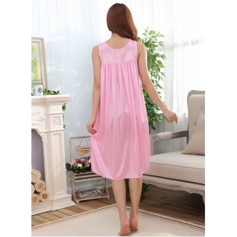 BAJU DASTER SATIN RENDA BRUKAT BAJU TIDUR SATIN IMPORT