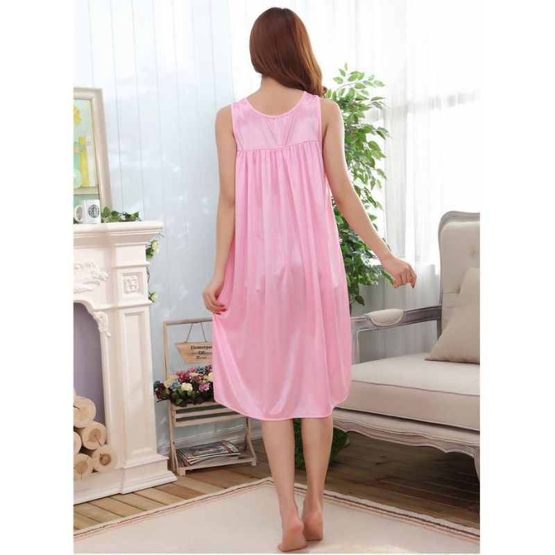 BAJU DASTER SATIN RENDA BRUKAT BAJU TIDUR SATIN IMPORT