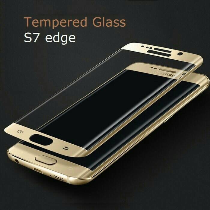 SAMSUNG GALAXY S6 S7 EDGE TEMPERED GLASS FULL LCD COVER CURVED EDGE 3D