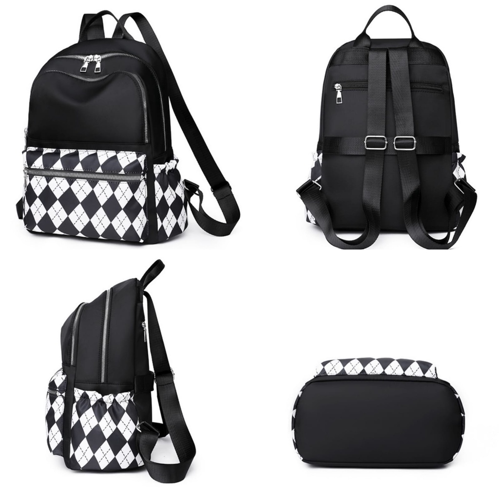 TAS RANSEL WANITA IMPORT ANTI AIR BACKPACK SEKOLAH KULIAH KERJA CEWEK REMAJA HITAM TA639B5 PAWELA GENDONG KOREA PUNGGUNG FASHION PREMIUM KEKINIAN BATAM MURAH