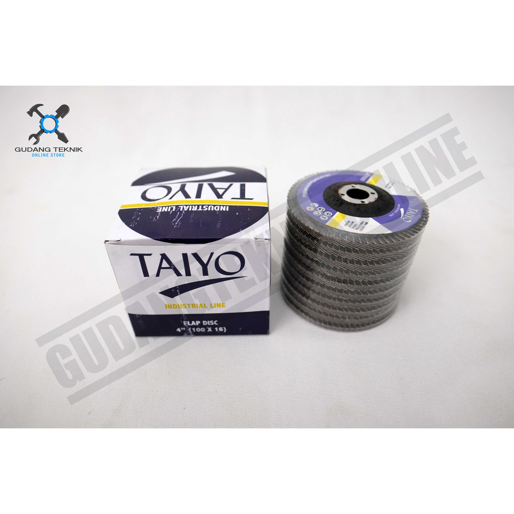 Flap Disc 4 Inch Taiyo A120 / Mata Amplas Susun Gerinda 4&quot; Taiyo A 120