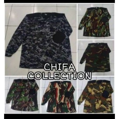 Kaos Loreng/TNI/ARMY Lengan Panjang