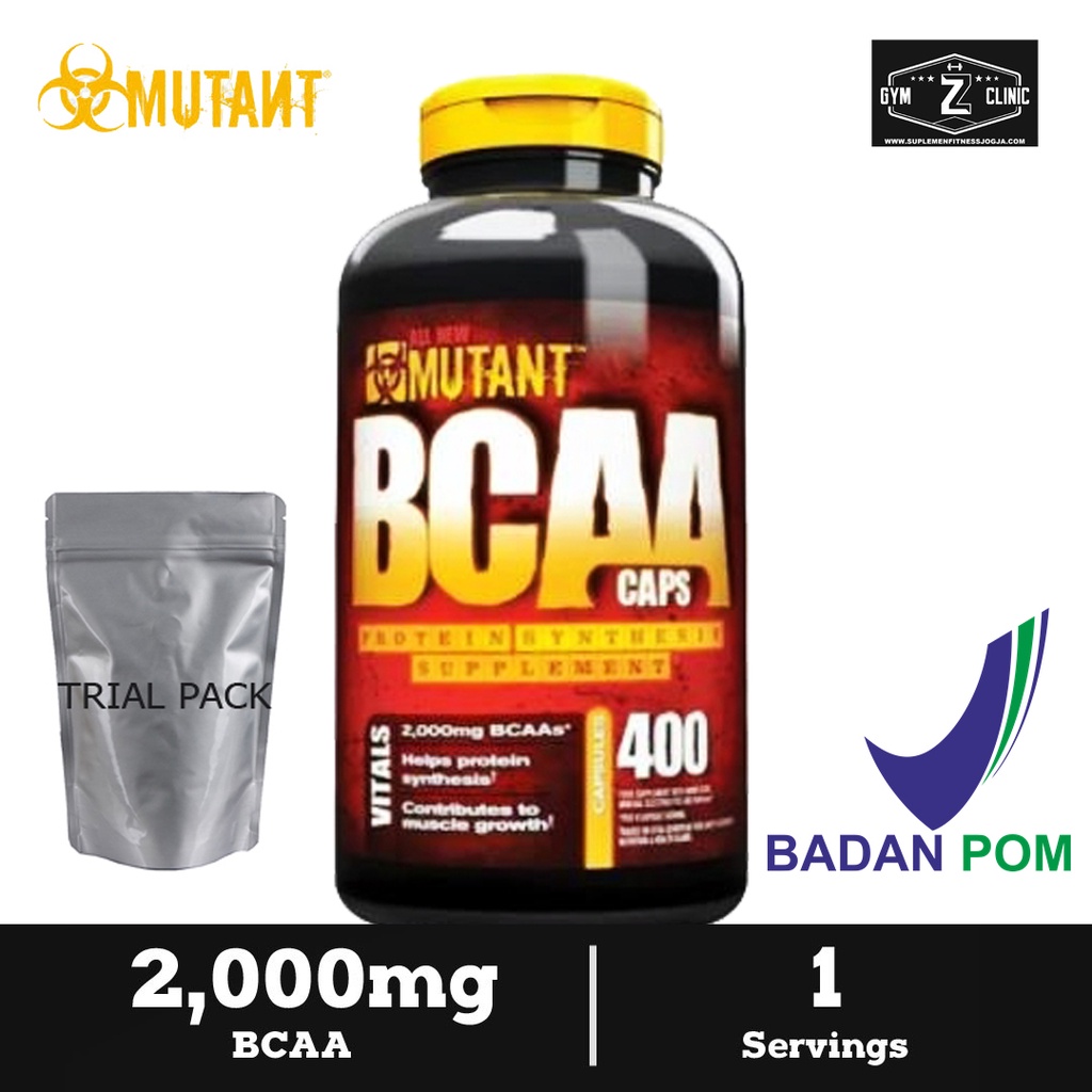 Mutant BCAA Kapsul Caps Trial Pack Ecer