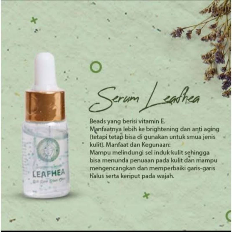serum brightening leafhea untuk menglowingkan muka, membersihkan flek hitam, membersihkan muka