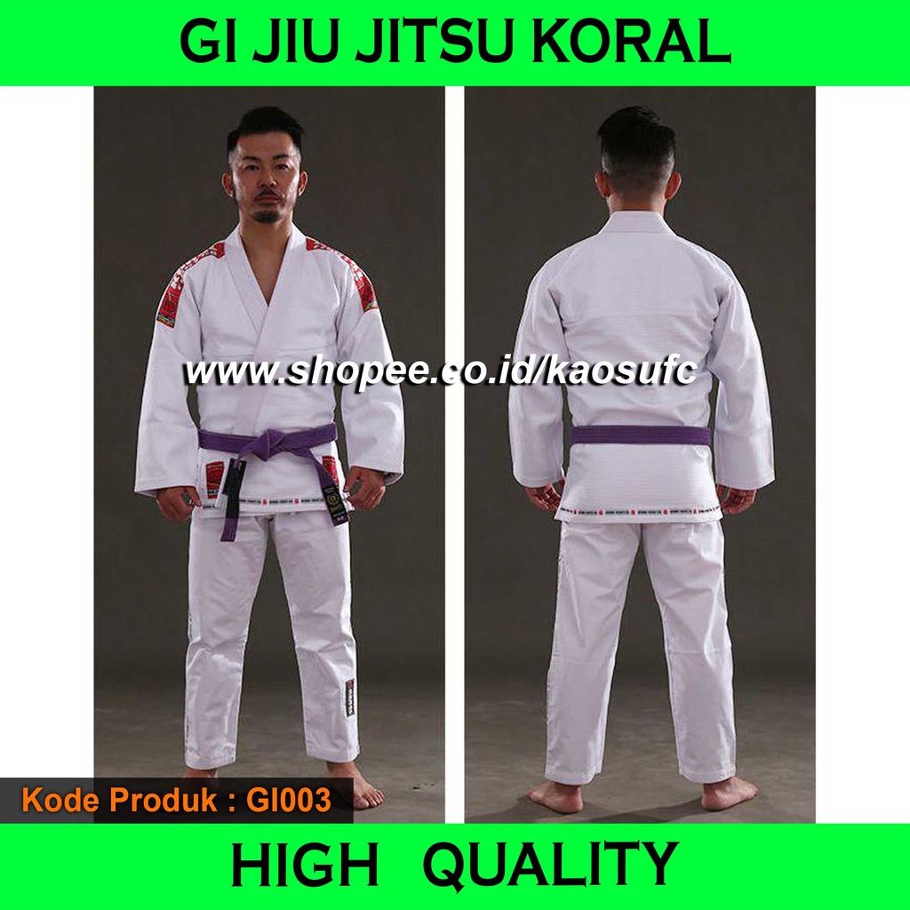 Promo Baju Jiujitsu / Gi Jiujitsu / Gi Brazilian Jiujitsu / Gi BJJ / Gi Judo / Gi Koral Terbaru