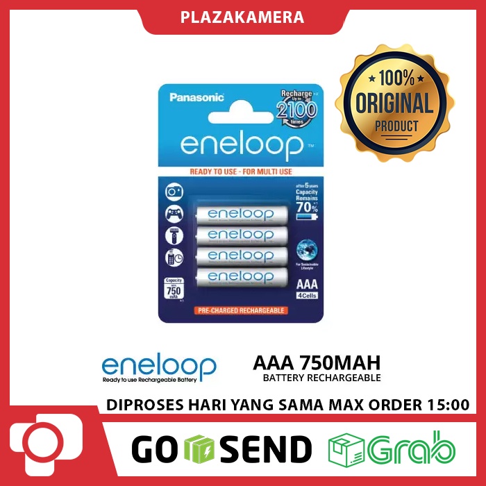 PANASONIC ENELOOP AAA 750MAH 4PCS BATERAI