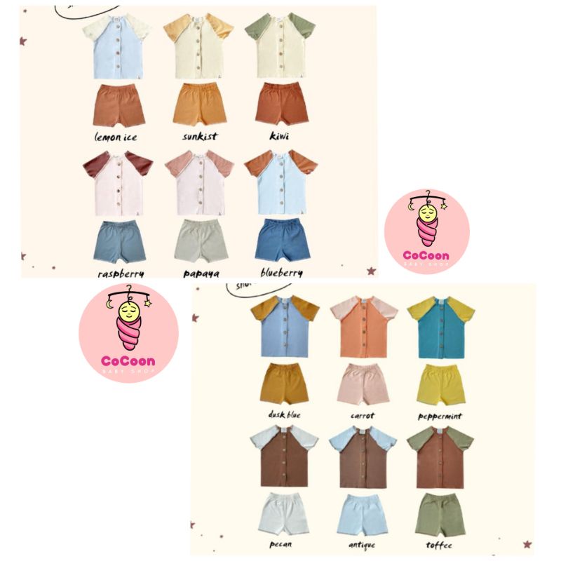 Bohopanna Short Nobi Set / Setelan Anak Bohopana / Baju Bayi Lucu / Celana Nyaman