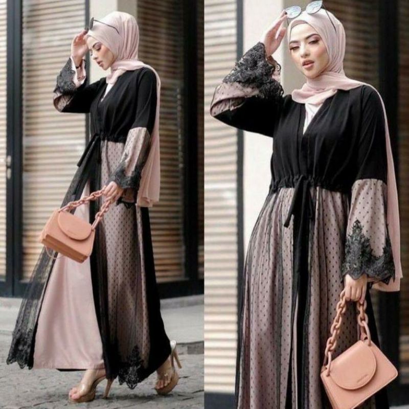 GAMIS ABAYA DUBAI NAHLA DRESS TERMURAH