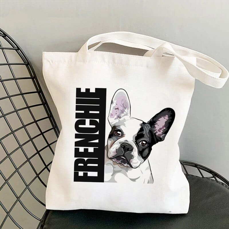 MYSTIQUE.ID-TOTE BAG FRENCHIE LUCU DAN AESTHETIC