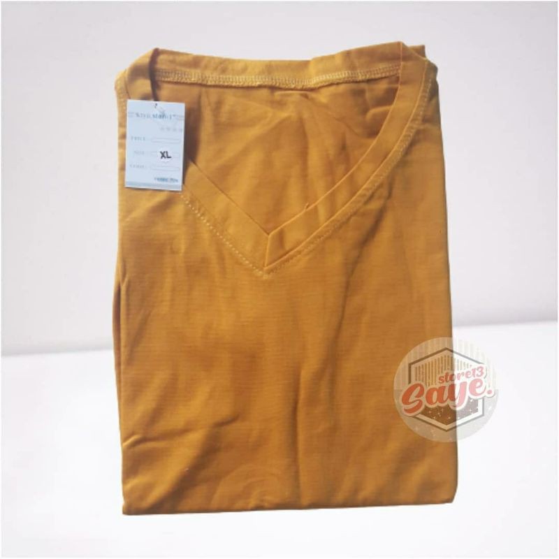 Kaos Jumbo XXL Wanita Mustard