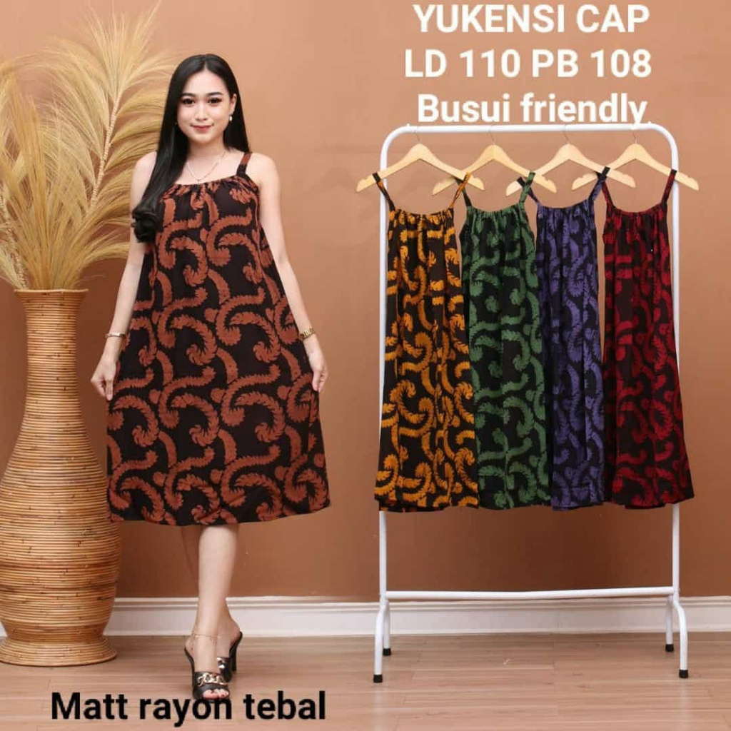 Baju Daster Tidur Wanita Busui Kekinian Tanpa Lengan Singlet Yukensi Kensi Tengtop Tali Satu Pundak 