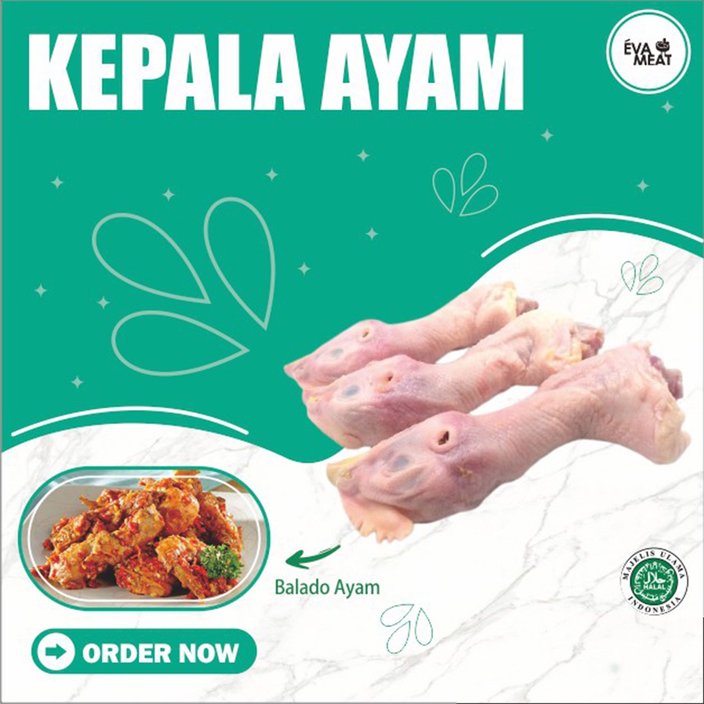 

kepala ayam / kepala ayam broiler / daging kepala ayam / kepala ayam bandung