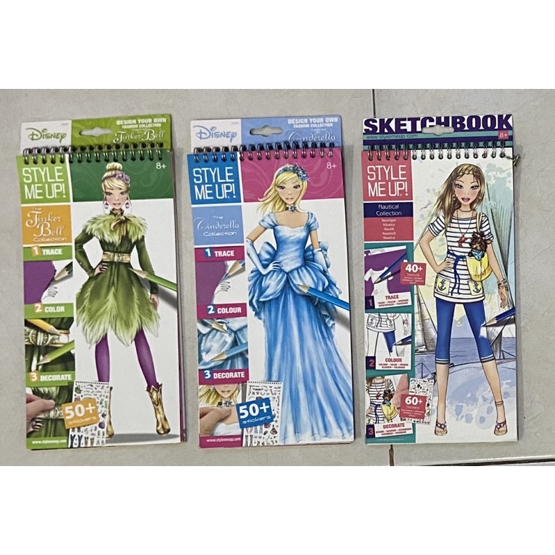 

style me up cinderella, tinker bell, nautical collection