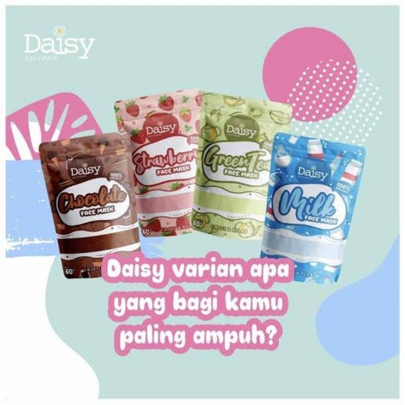 (BELI 1 GRATIS 1) BPOM MASKER DAISY ORGANIC 60GR