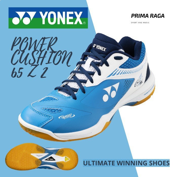 YONEX SHB 65 Z2M POWER CUSHION COBALT BLUE SEPATU BADMINTON ORIGINAL