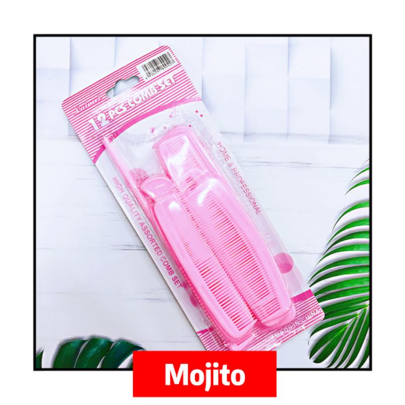 Sisir Set 12 / Sisir Rambut Set 12 in 1 / Sisir Rambut Set / Hair Comb / Set Sisir Lengkap / Paket S