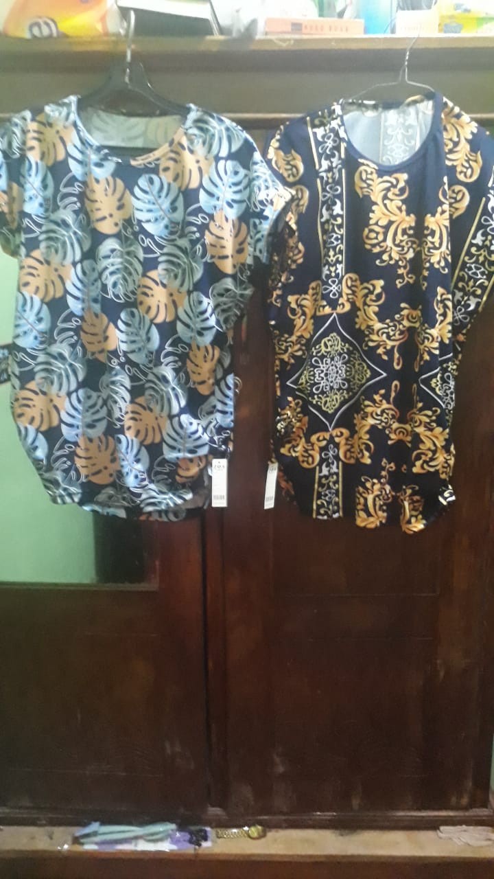 Kaos Atasan Wanita Motif Ukuran Xl Foxy