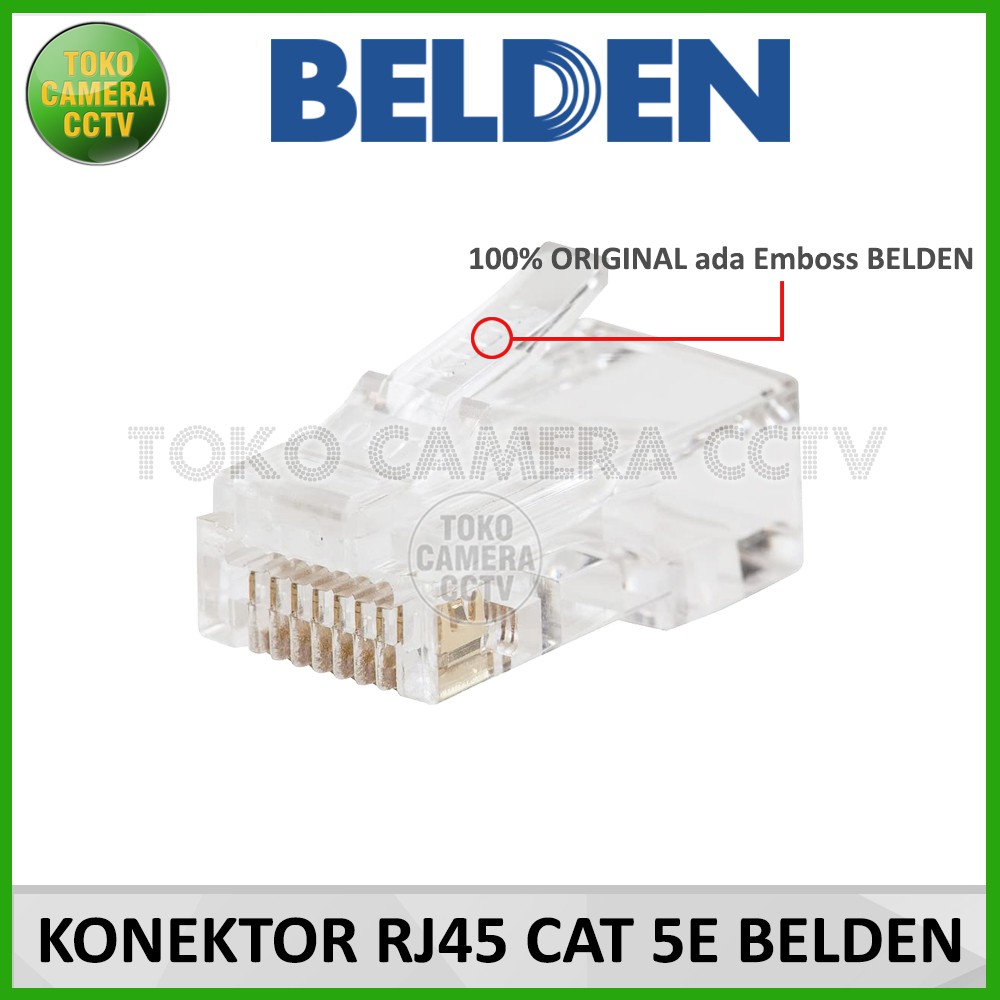 RJ45 BELDEN CAT 5E KONEKTOR UTP LAN BELDEN CAT5E ECER SATUAN