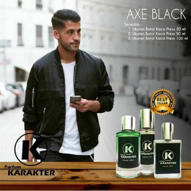 TERMURAH-PARFUM COWOK AROMA AXE BLACK 30ML - ORIGINAL BIBIT - BEST SELLER