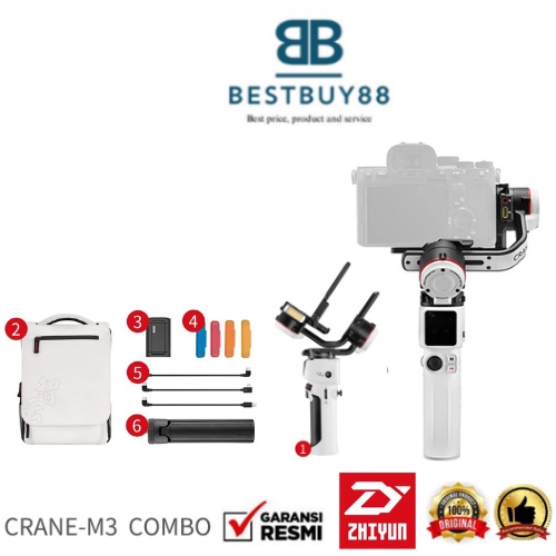 Gimbal Stabilizer Kamera Zhiyun Crane M3 Combo