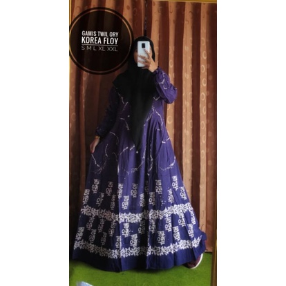 gamis twill ORY ada ukuran S,M,L,Xl dan XXL