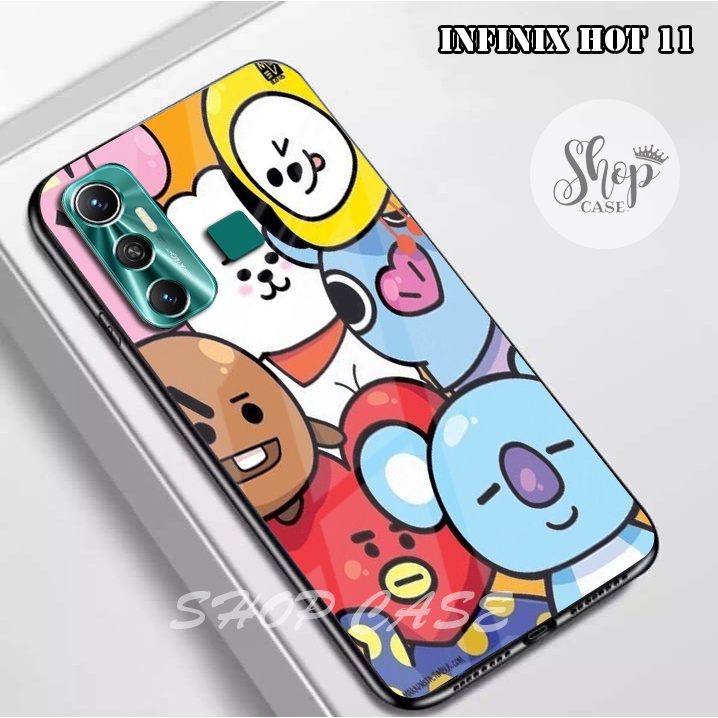 Softcase Glass Infinix Hot 11 - Case Infinix Hot 11 - Kesing Infinix Hot 11 - Casing Infinix Hot 11 