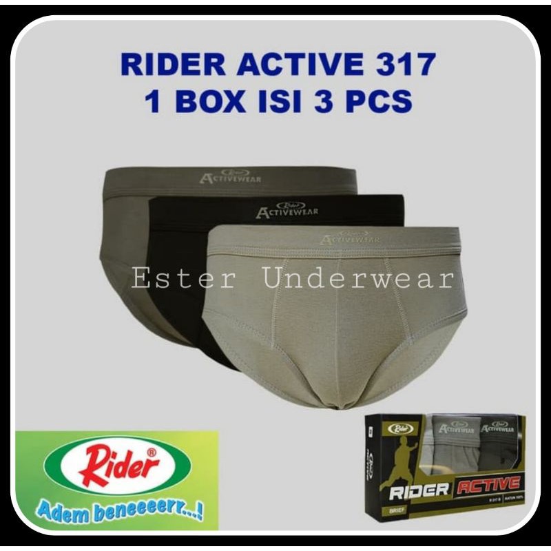 Celana Dalam Rider Active R 317 B Isi 3Pcs/Pack