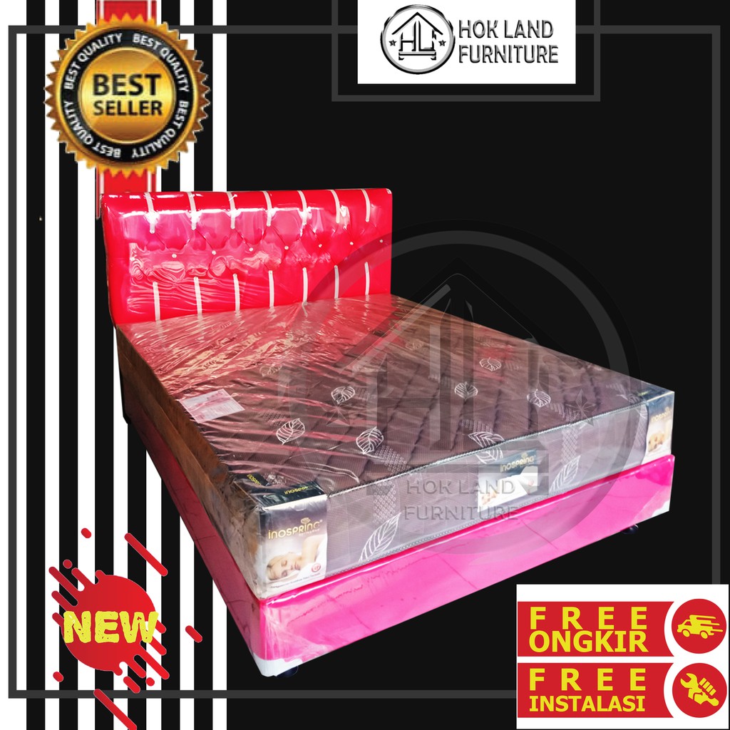 PAKET DIPAN NO 160*200 PLUS SPRINGBED UKURAN NO 2 / DIPAN MURAH / SPRINGBED MURAH/ST7