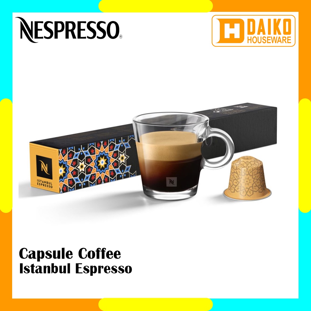 Capsule Nespresso Istanbul Espresso Original Nestle 1 Pack - Coffee World Explorations Kopi Kapsul Expired Panjang