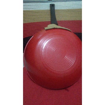 WOK PAN Teflon Penggorengan gagang/panci UK 32 Teflon Penggoreng