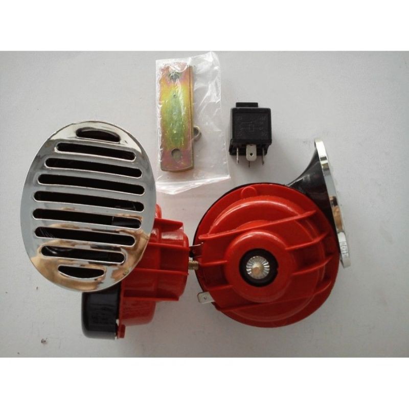 Klakson Keong Motor Okd Dan Kazito Isi 2 Pcs+Riley Universal Cocok Motor  Dan Mobil